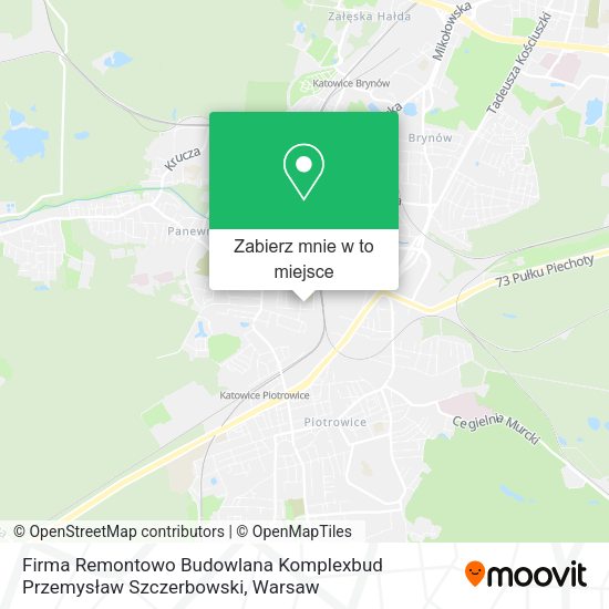 Mapa Firma Remontowo Budowlana Komplexbud Przemysław Szczerbowski