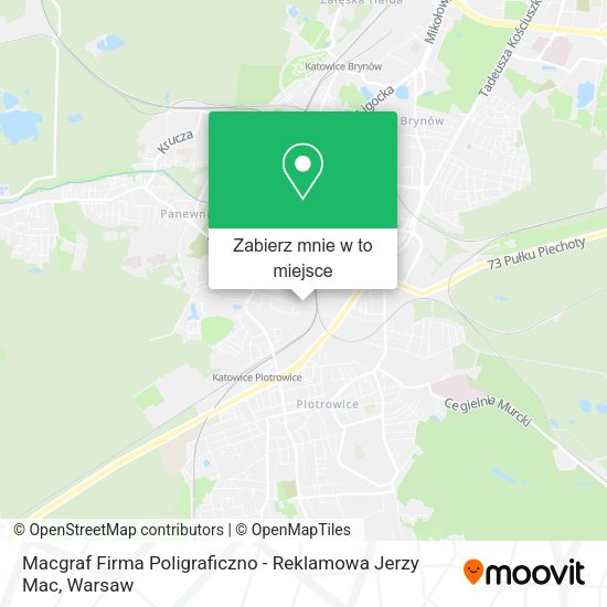 Mapa Macgraf Firma Poligraficzno - Reklamowa Jerzy Mac