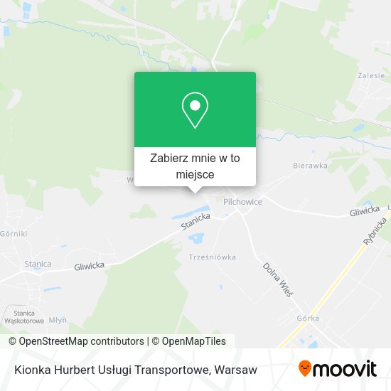 Mapa Kionka Hurbert Usługi Transportowe