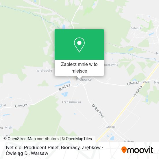 Mapa Ivet s.c. Producent Palet, Biomasy, Zrębków - Ćwieląg D.