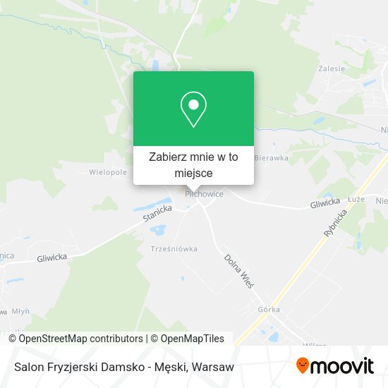 Mapa Salon Fryzjerski Damsko - Męski