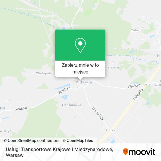 Mapa Usługi Transportowe Krajowe i Międzynarodowe