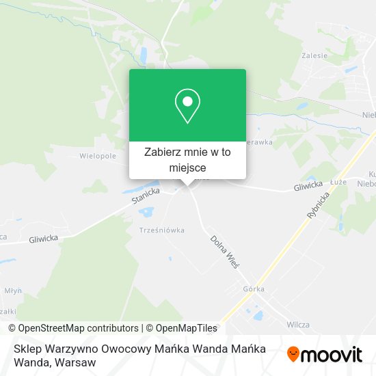 Mapa Sklep Warzywno Owocowy Mańka Wanda Mańka Wanda