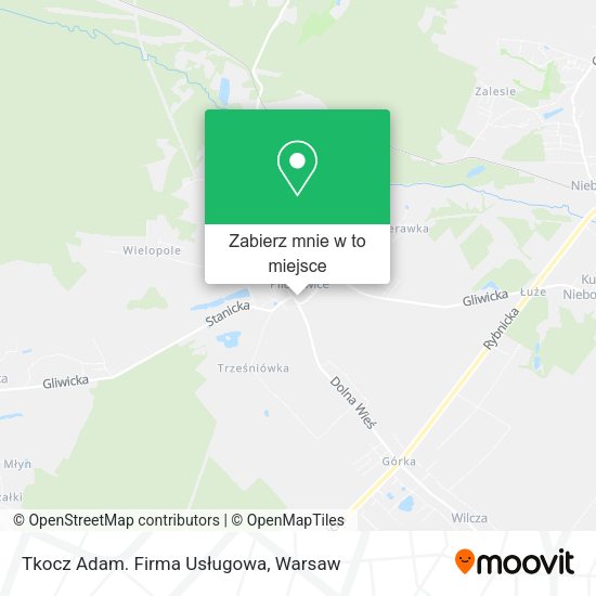 Mapa Tkocz Adam. Firma Usługowa