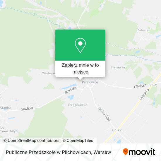 Mapa Publiczne Przedszkole w Pilchowicach