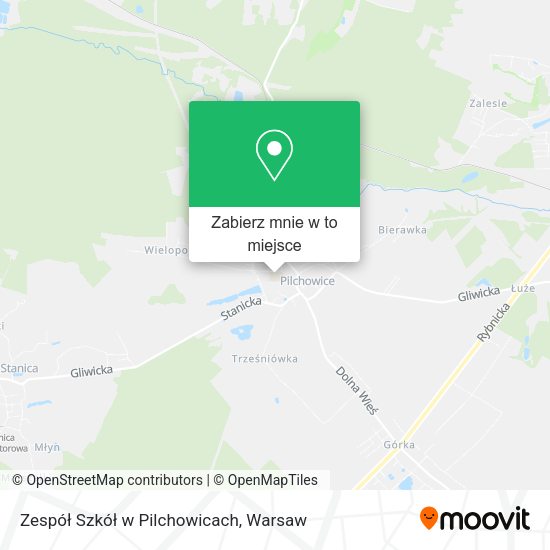 Mapa Zespół Szkół w Pilchowicach