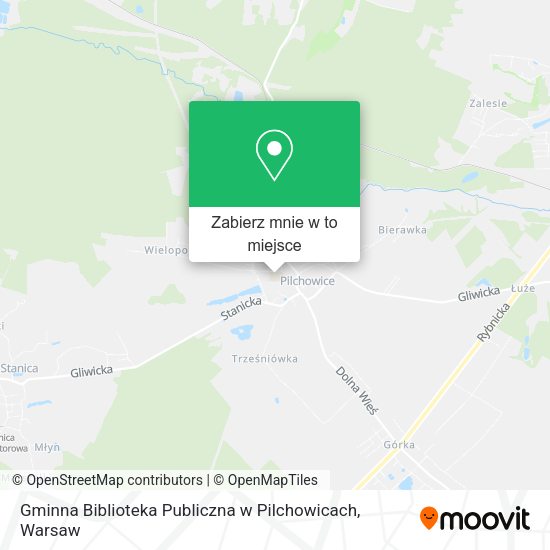 Mapa Gminna Biblioteka Publiczna w Pilchowicach