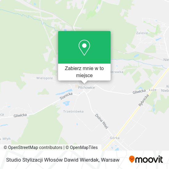 Mapa Studio Stylizacji Włosów Dawid Wierdak