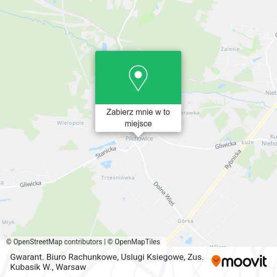 Mapa Gwarant. Biuro Rachunkowe, Uslugi Ksiegowe, Zus. Kubasik W.