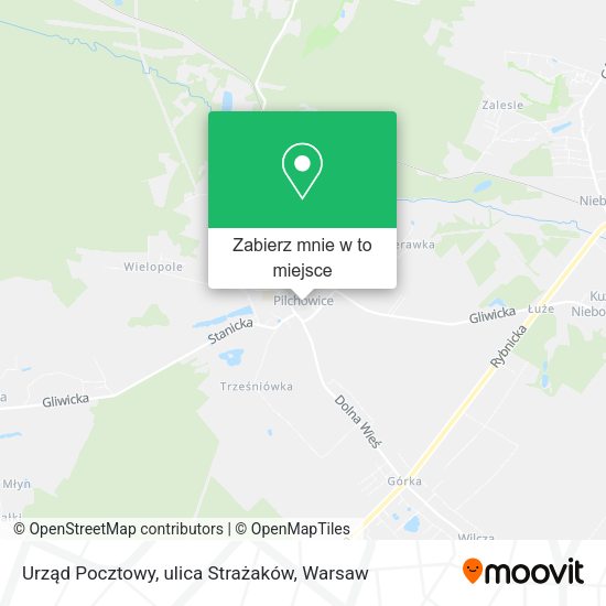 Mapa Urząd Pocztowy, ulica Strażaków