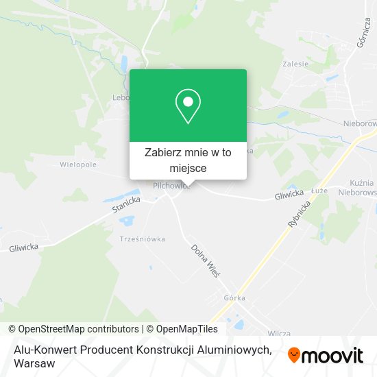 Mapa Alu-Konwert Producent Konstrukcji Aluminiowych