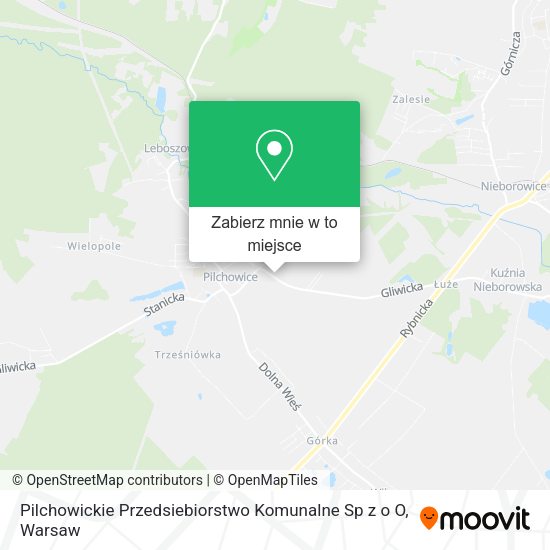 Mapa Pilchowickie Przedsiebiorstwo Komunalne Sp z o O