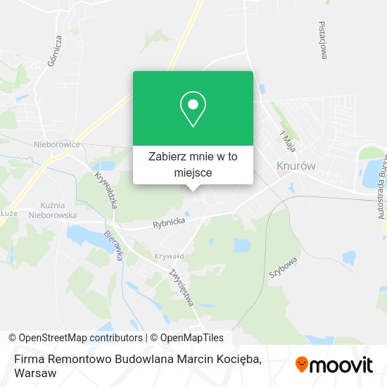 Mapa Firma Remontowo Budowlana Marcin Kocięba