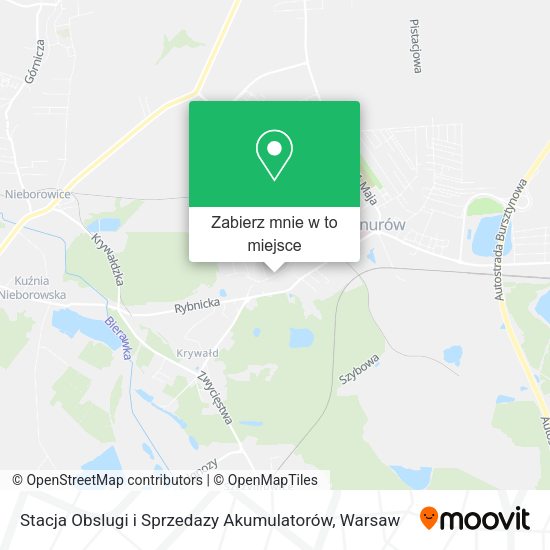 Mapa Stacja Obslugi i Sprzedazy Akumulatorów