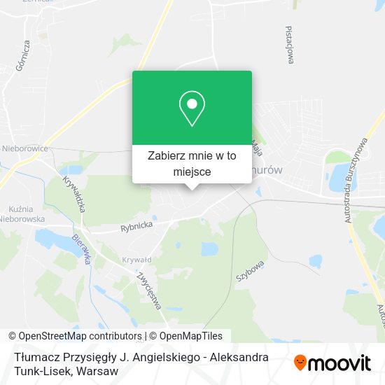 Mapa Tłumacz Przysięgły J. Angielskiego - Aleksandra Tunk-Lisek