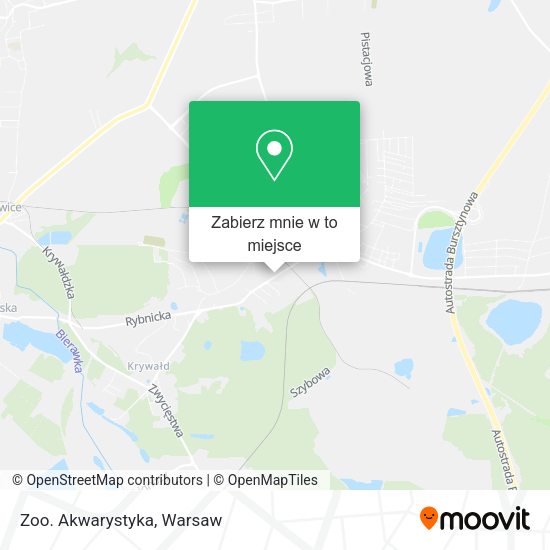 Mapa Zoo. Akwarystyka