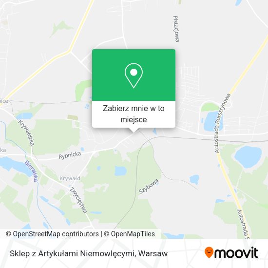 Mapa Sklep z Artykułami Niemowlęcymi