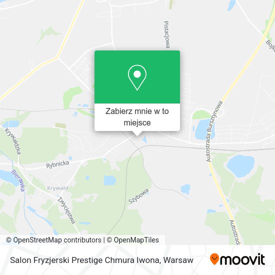 Mapa Salon Fryzjerski Prestige Chmura Iwona