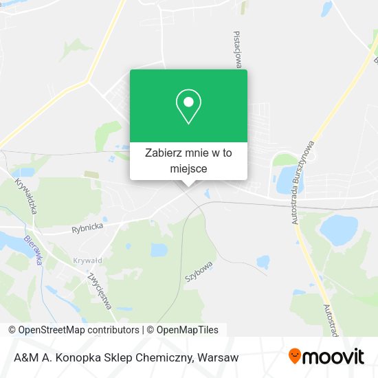 Mapa A&M A. Konopka Sklep Chemiczny