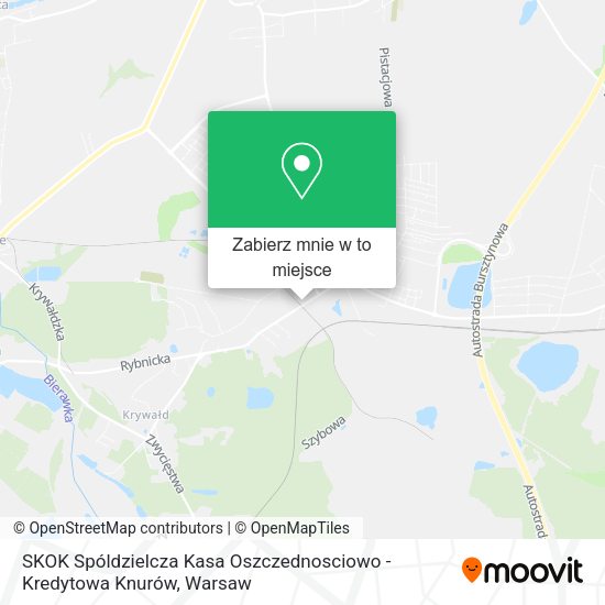 Mapa SKOK Spóldzielcza Kasa Oszczednosciowo - Kredytowa Knurów