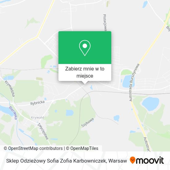 Mapa Sklep Odzieżowy Sofia Zofia Karbowniczek