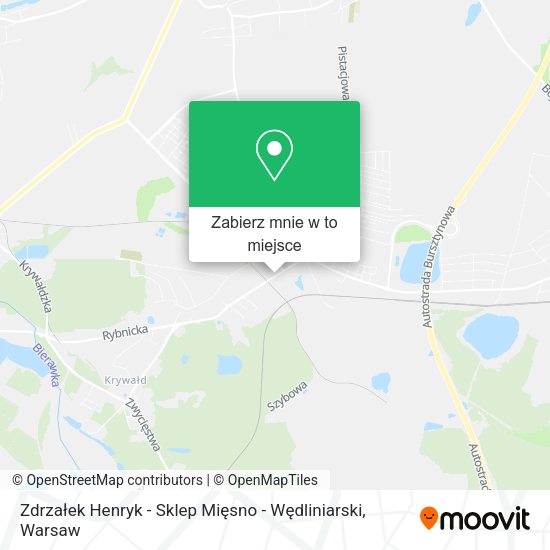 Mapa Zdrzałek Henryk - Sklep Mięsno - Wędliniarski