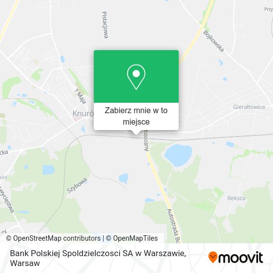 Mapa Bank Polskiej Spoldzielczosci SA w Warszawie