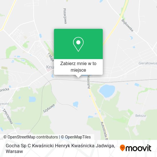 Mapa Gocha Sp C Kwaśnicki Henryk Kwaśnicka Jadwiga