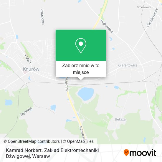 Mapa Kamrad Norbert. Zakład Elektromechaniki Dźwigowej