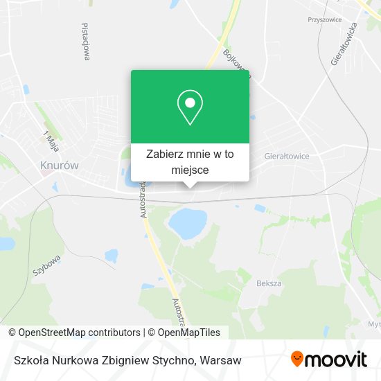 Mapa Szkoła Nurkowa Zbigniew Stychno