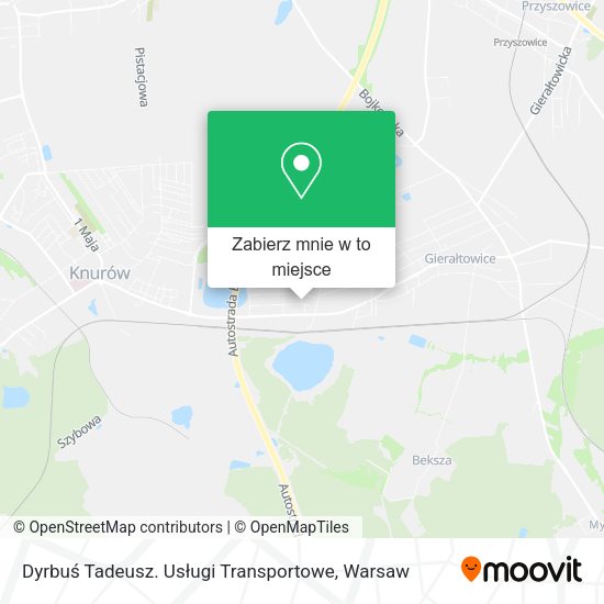 Mapa Dyrbuś Tadeusz. Usługi Transportowe