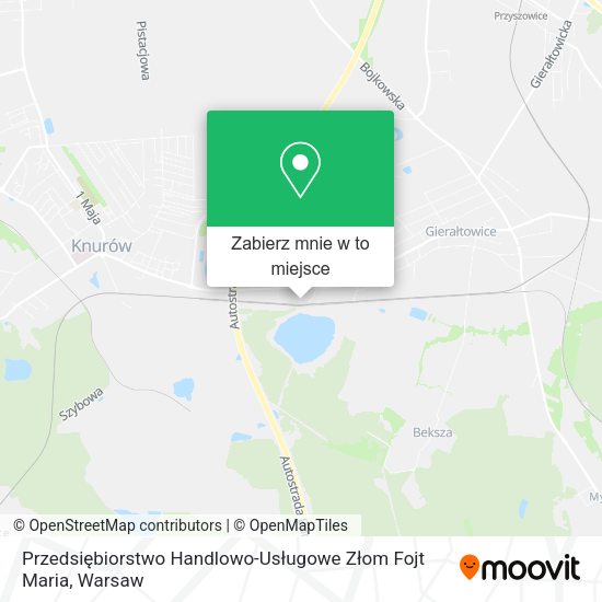 Mapa Przedsiębiorstwo Handlowo-Usługowe Złom Fojt Maria