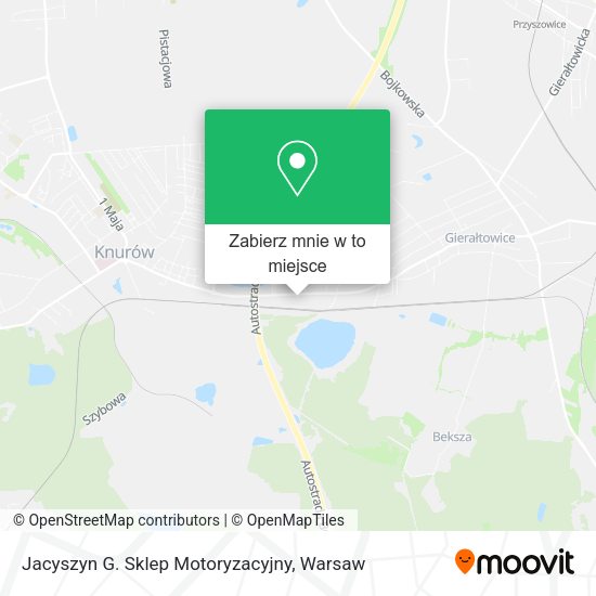 Mapa Jacyszyn G. Sklep Motoryzacyjny