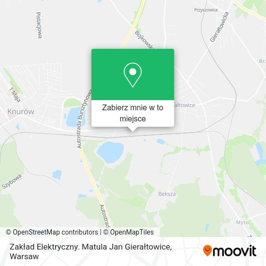 Mapa Zakład Elektryczny. Matula Jan Gierałtowice