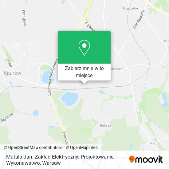 Mapa Matula Jan. Zakład Elektryczny. Projektowanie, Wykonawstwo