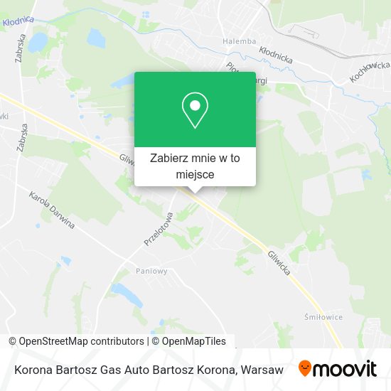 Mapa Korona Bartosz Gas Auto Bartosz Korona