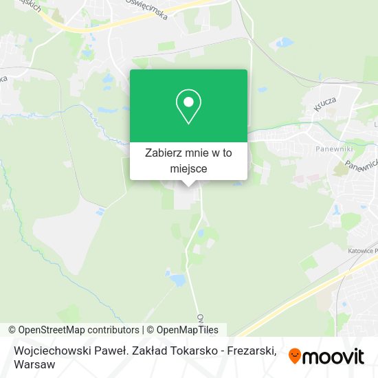 Mapa Wojciechowski Paweł. Zakład Tokarsko - Frezarski