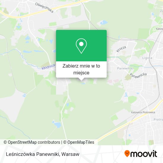 Mapa Leśniczówka Panewniki