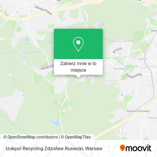 Mapa Izokpol Recycling Zdzisław Rusiecki