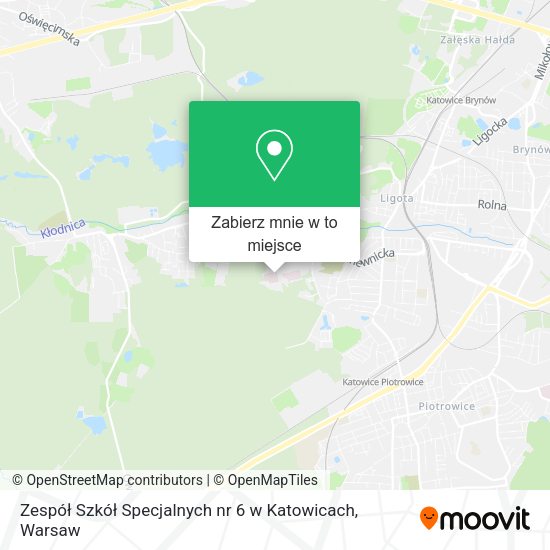 Mapa Zespół Szkół Specjalnych nr 6 w Katowicach