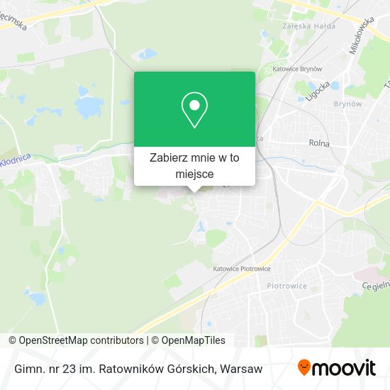 Mapa Gimn. nr 23 im. Ratowników Górskich