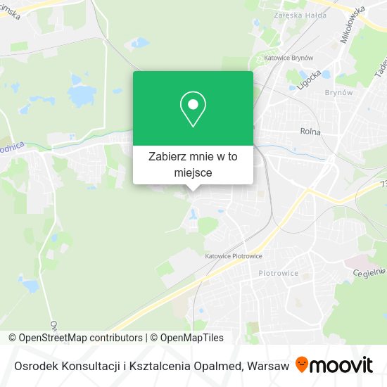 Mapa Osrodek Konsultacji i Ksztalcenia Opalmed