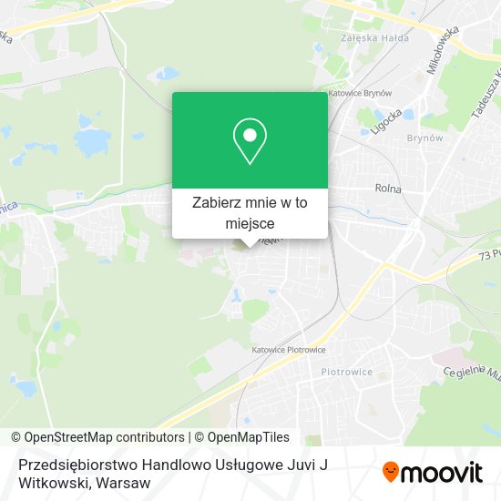 Mapa Przedsiębiorstwo Handlowo Usługowe Juvi J Witkowski