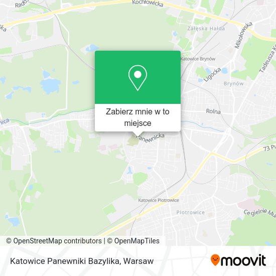 Mapa Katowice Panewniki Bazylika