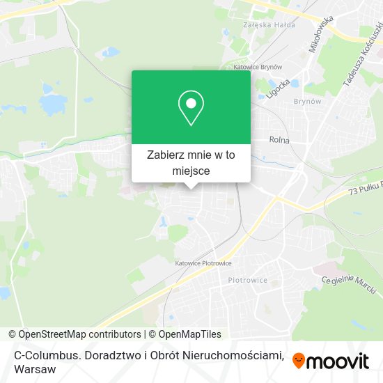 Mapa C-Columbus. Doradztwo i Obrót Nieruchomościami