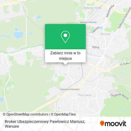 Mapa Broker Ubezpieczeniowy Pawłowicz Mariusz