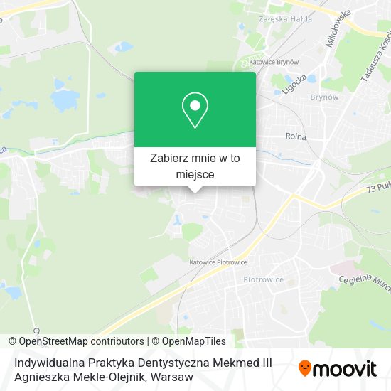 Mapa Indywidualna Praktyka Dentystyczna Mekmed III Agnieszka Mekle-Olejnik