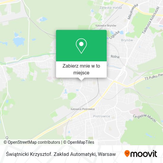 Mapa Świątnicki Krzysztof. Zakład Automatyki