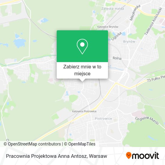 Mapa Pracownia Projektowa Anna Antosz