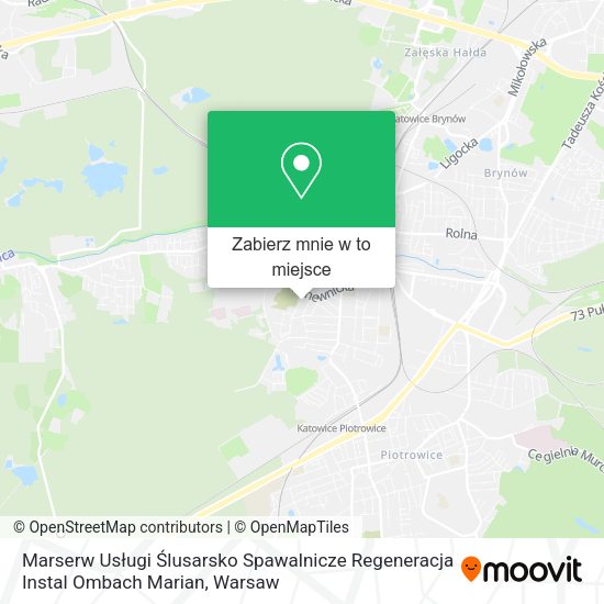 Mapa Marserw Usługi Ślusarsko Spawalnicze Regeneracja Instal Ombach Marian